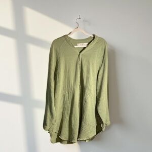 We The Free Olive Green Tunic Top